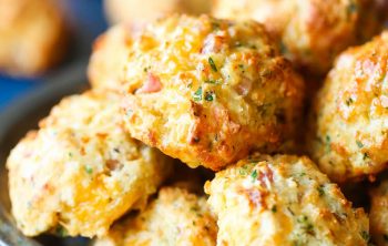 Ham and Cheese Drop Biscuits